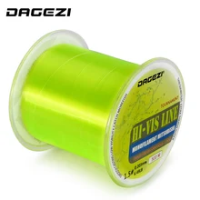 DAGEZI Новинка 500 м HI-VIS леска из мононити 5-30LB испытательная профессиональная леска для ловли карпа