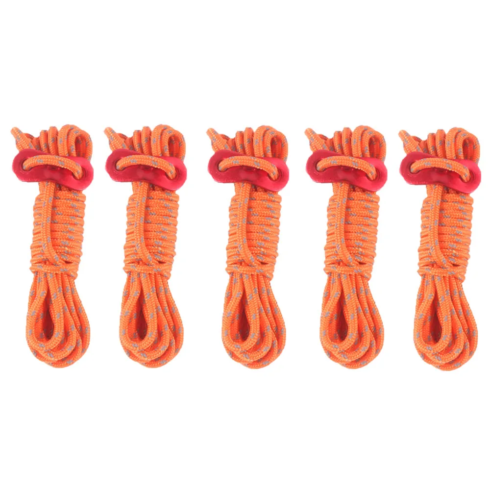 

5 Bundles 4M Outdoor Rock Climbing Rope High Strength Survival Safety Rope Cord High Quality
