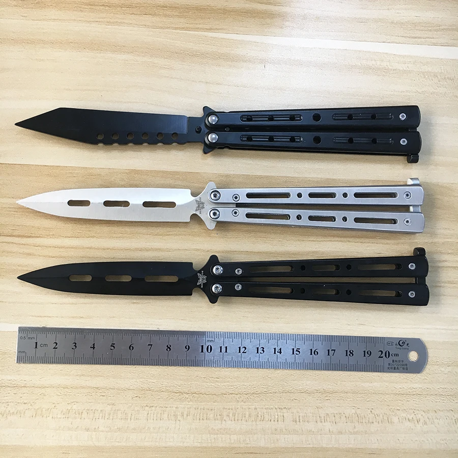 

Stainless steel Karambit folding Knife butterfly in knife practice training knife tactical for Counter Strike game knife gift