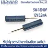 Capteur de vibrations haute sensibilité 12V, SW-18010P ma, interrupteur à ressort, coque, boule inclinée, Double perle ► Photo 1/6