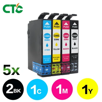 

5x Compatible T2881 T2882 T2883 T2884 ink cartridge for EPSON 288XL Expression Home XP 430 330 434 440 Printer T288