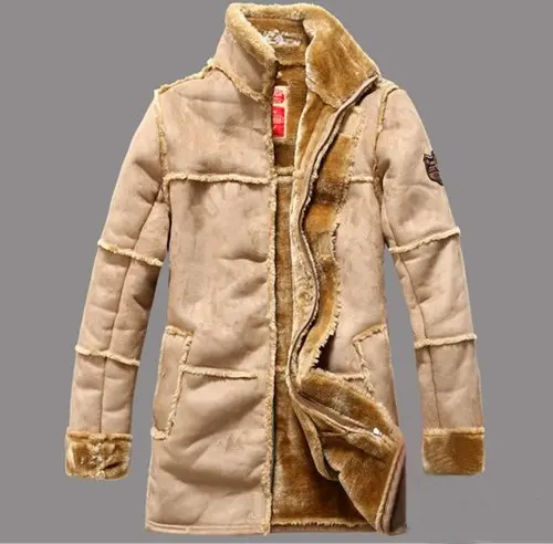 Leather winter jacket 2014 men warm men's clothing jaqueta