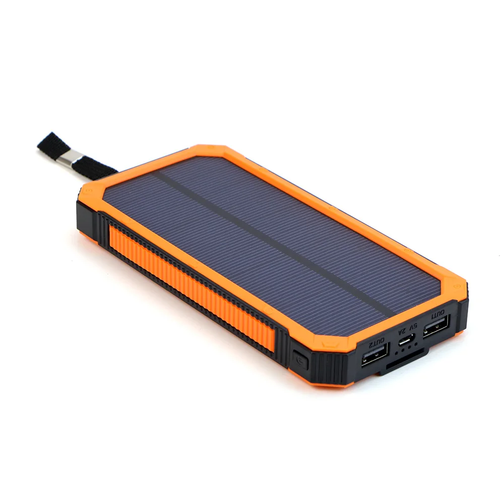 

X-DRAGON 15000mAh Solar Charger Dual USB Portable Solar Battery Charger Solar Power Bank for iPhone Samsung Nokia HTC Blackberry