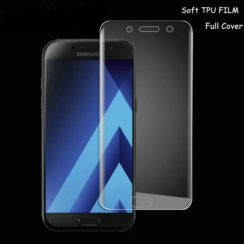 2 шт. Защитная пленка для samsung Galaxy A3 2017 из мягкого ТПУ Противоударная A320 | Мобильные