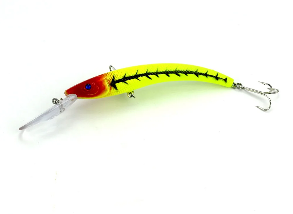 Dop Ship 1PCS 15.5cm 16.3g Wobbler Fishing Lure Big Crankbait Minnow Peche Bass Trolling Artificial Bait Pike Carp lures
