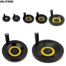 Вращающаяся ручка ручного колеса токарный фрезерный станок заднего гофрированного ручного колеса с вращающейся ручкой 63 мм 80 мм 125 мм 160 мм 200 мм