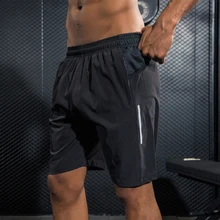 Для мужчин спортивные шорты брюки для девочек быстросохнущая дышащая Бег тренировки Бодибилдинг карман теннис тренажерный зал