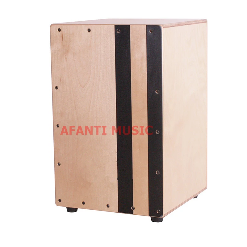 Afanti Music Birch Wood / Natural Cajon Drum (KHG-165)