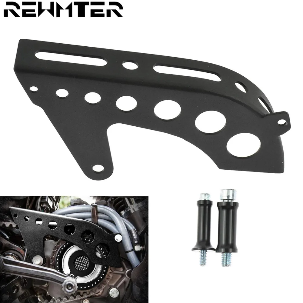 Motor Front Pulley Guard Matte/Bright Black Drive Pulley Cover For