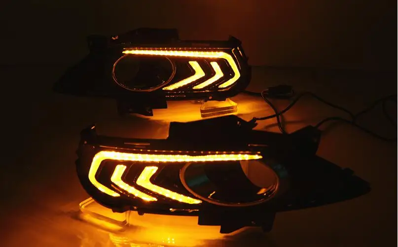 1 комплект для Ford Mondeo Fusion 2013- светодиодный DRL дневного света водонепроницаемый сигнальный Стайлинг