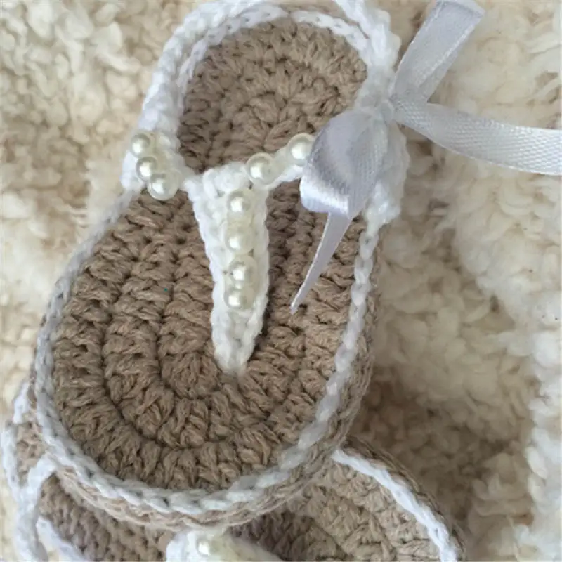 0-12Months Baby Yarn Handmade Shoes Cartoon Boots Children First Walking Shoes Warm Soft Sloe Bottom Baby Toddler