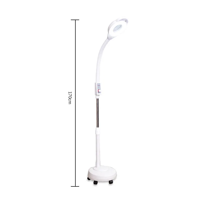 Najtaniej LED salon kosmetyczny bezstopniowe przyciemnianie zimne światło lampa tatuaż piękna lampa lupa trądzik chirurgia paznokci shadowless lampa podłogowa