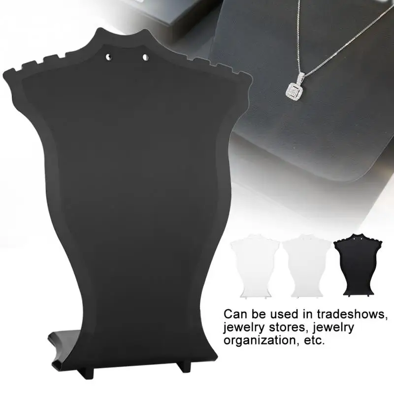 Premium Grey Velvet Jewelry Necklace Pendant Display Stand Holder Tray Rack