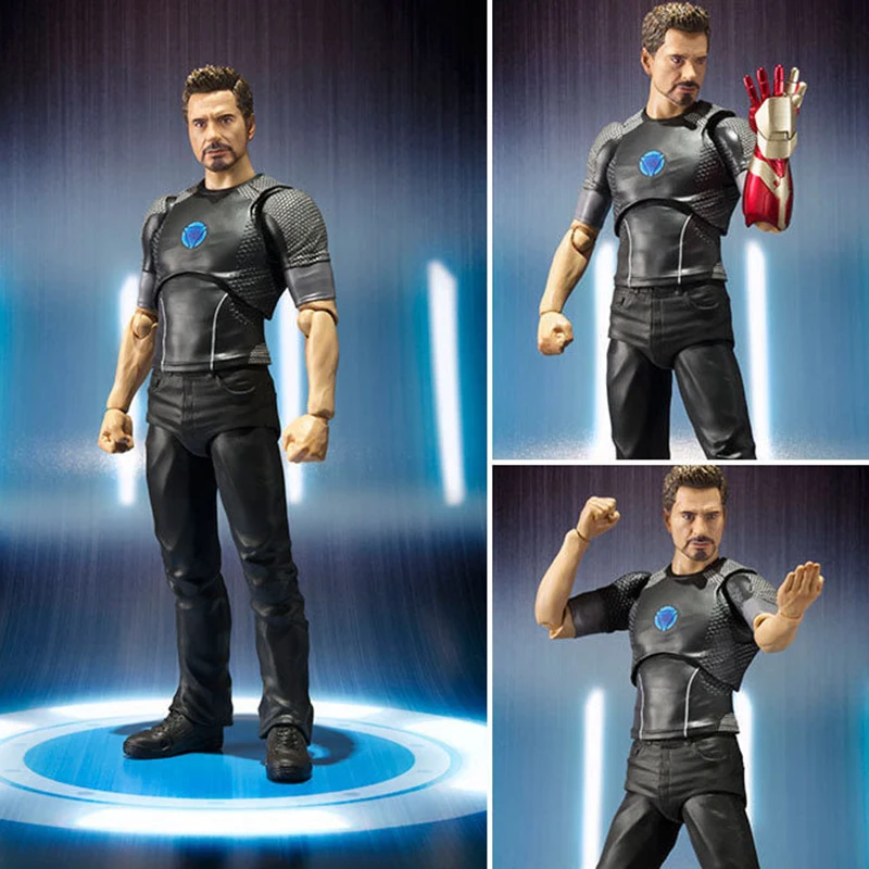 Мстители Собрать Железный человек 3 Tony Stark анимированные куклы Супер Герои ПВХ