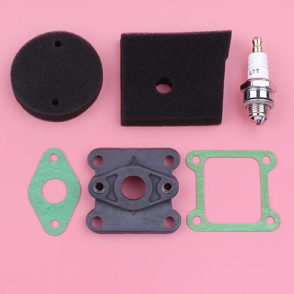 Air Filter Foam Carburetor Insulator Intake Manifold Spark Plug Gasket Kit For Robin NB411 2 Stroke Brush Cutter Trimmer Engine Air Filter Foam Carburetor Insulator Intake Manifold Spark Plug Gasket Kit For Robin NB411 2 Stroke Brush Cutter Trimmer Engine