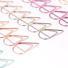 10 шт./партия милые Kawaa корейский металлический зажим для бумаги золотой серебряный черный цветная Закладка канцелярские принадлежности для офиса школьные принадлежности