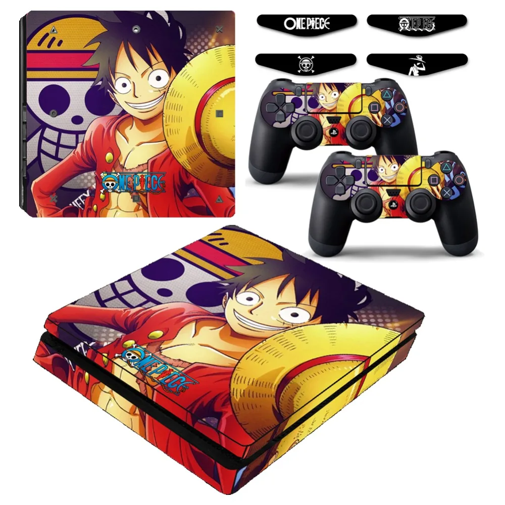 One Piece Luffy Ps4 Slim Vinyl Skin Decal Sticker Cover Case For Sony Playstation 4 Slim Console And Controller Led Light Bar Case Stickers Sony 4 Stickerscase For Aliexpress
