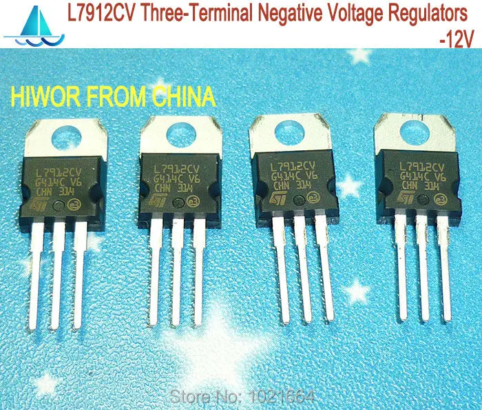 10pcs/lot L7912CV L7912 7912 Three Terminal Negative Voltage Regulators ...