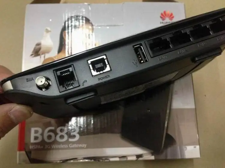 Разблокированный huawei B683 21,6 Мбит/с 3g беспроводной маршрутизатор HSPA+ беспроводной wifi-шлюз поддержка usb-порта WCDMA 900/2100 МГц