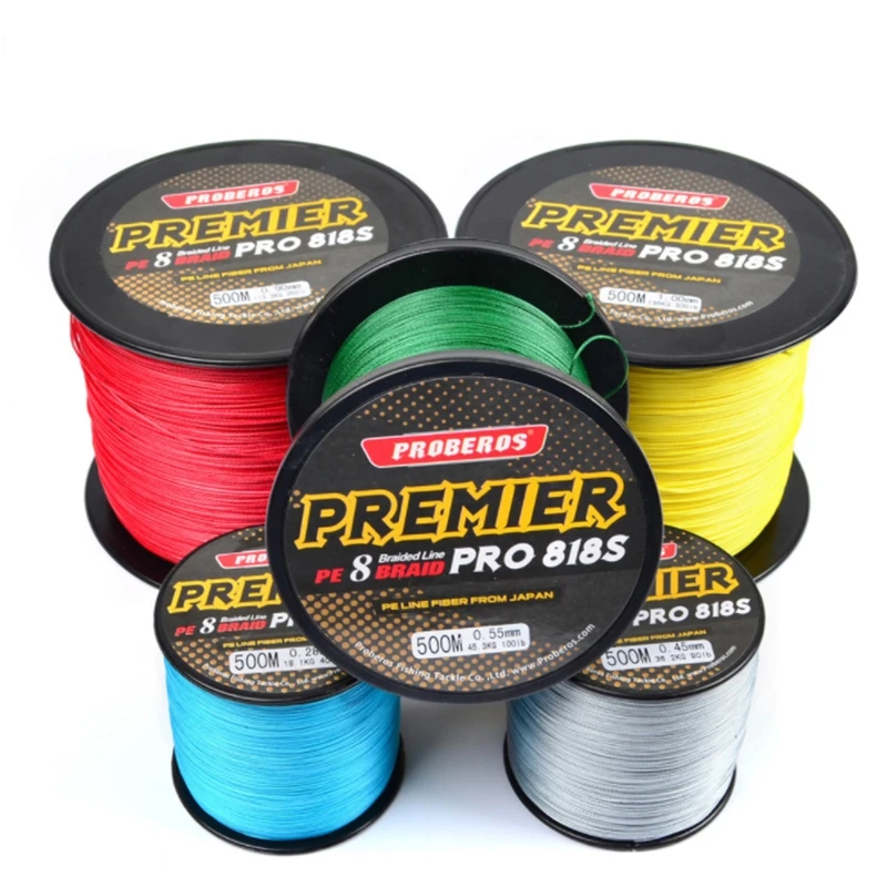 

1PCS 8 Strands PE Line Super Strong Fishing Line Multicolor 500M Braided Wire Line Material Multifilament Fish line