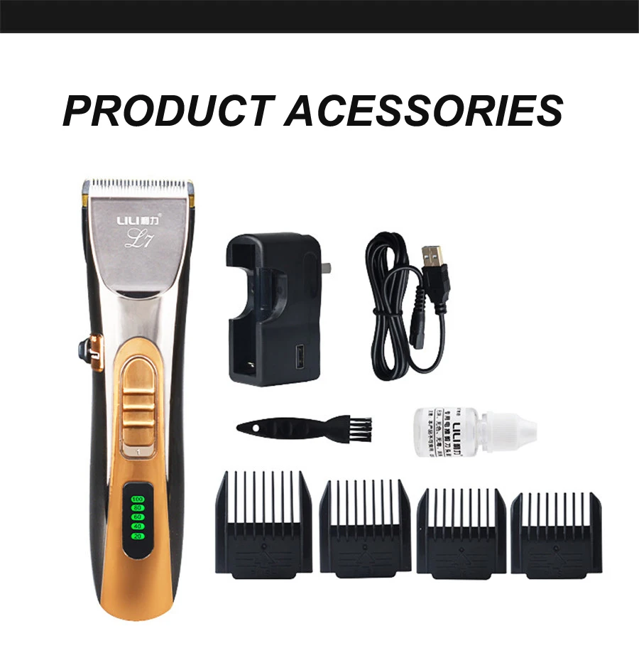 Профессиональная машинка для стрижки волос, электрическая машинка для стрижки волос, машинка для стрижки волос с ЖК-дисплеем, машинка для стрижки волос с керамическим лезвием, 2200mA