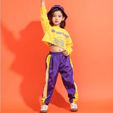 Cheap Kid Yellow Sweatshirt Shirt Jogger Pants Hip Hop Clothes Suits Jazz Stage Dance Costume Girls Boys Ballroom Dancing wear Outfits Cheap Kid Yellow Sweatshirt Shirt Jogger Pants Hip Hop Clothes Suits Jazz Stage Dance Costume Girls Boys Ballroom Dancing wear Outfits