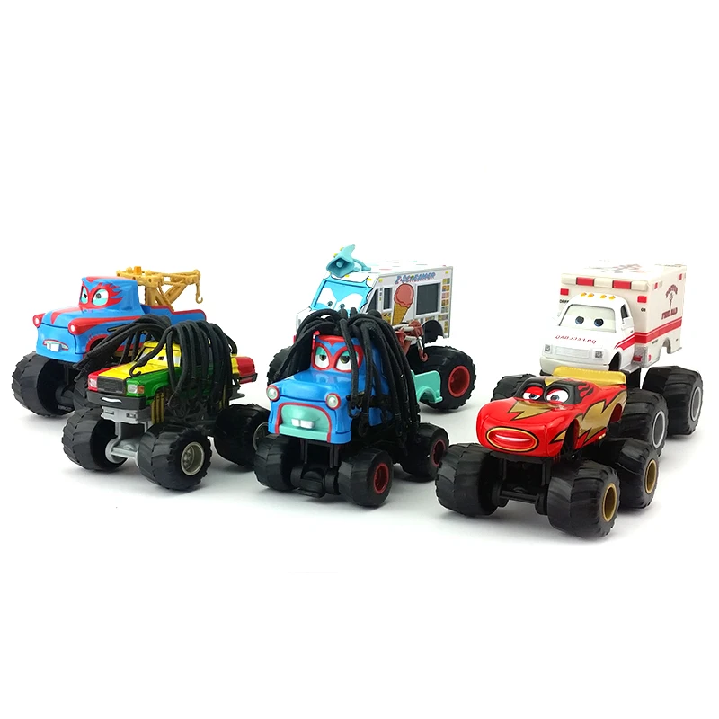 Машинки Диснея Pixar пугающие машинки McMean Rasta Carian Tormentor Monster Mater 1:55 литье под