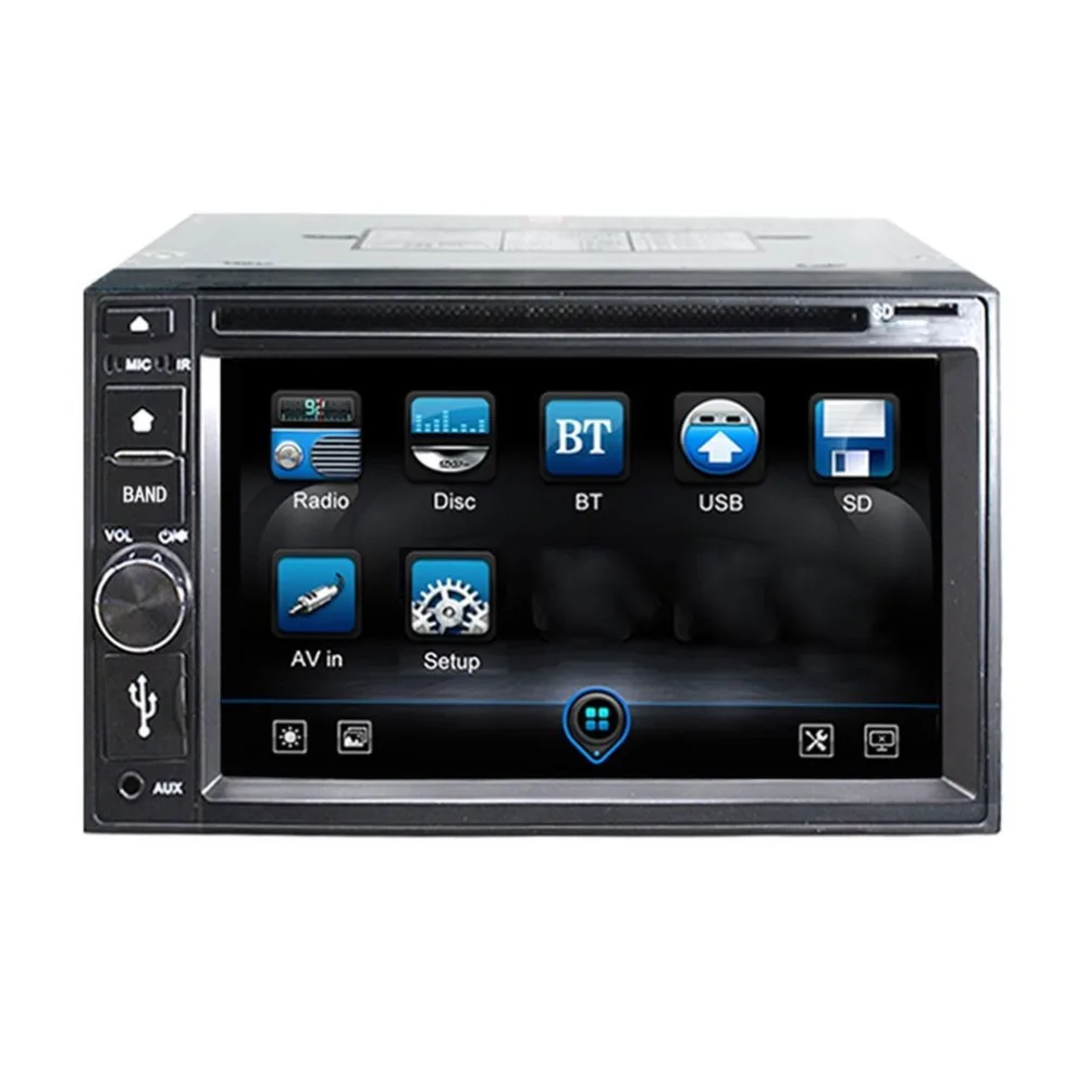 

Universal Car Bluetooth DVD Player Powerful Electronic Anti-shock 6.2 inch Capacitive Touch Screen Steering Wheel Control