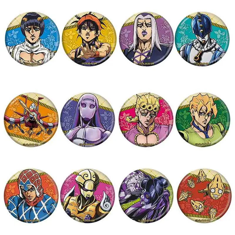 

1pcs Anime JoJo's Bizarre Adventure Part 5: Golden Wind Cartoon Brooch Pins Collection Badges For Backpacks