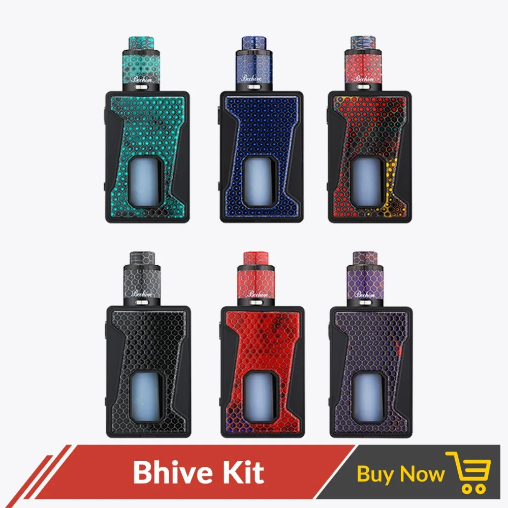 

Original Aleader BHIVE 100W TC Box Mod Kit with Resin Panel 7ml Bottle for Vape Electronic Cigarette