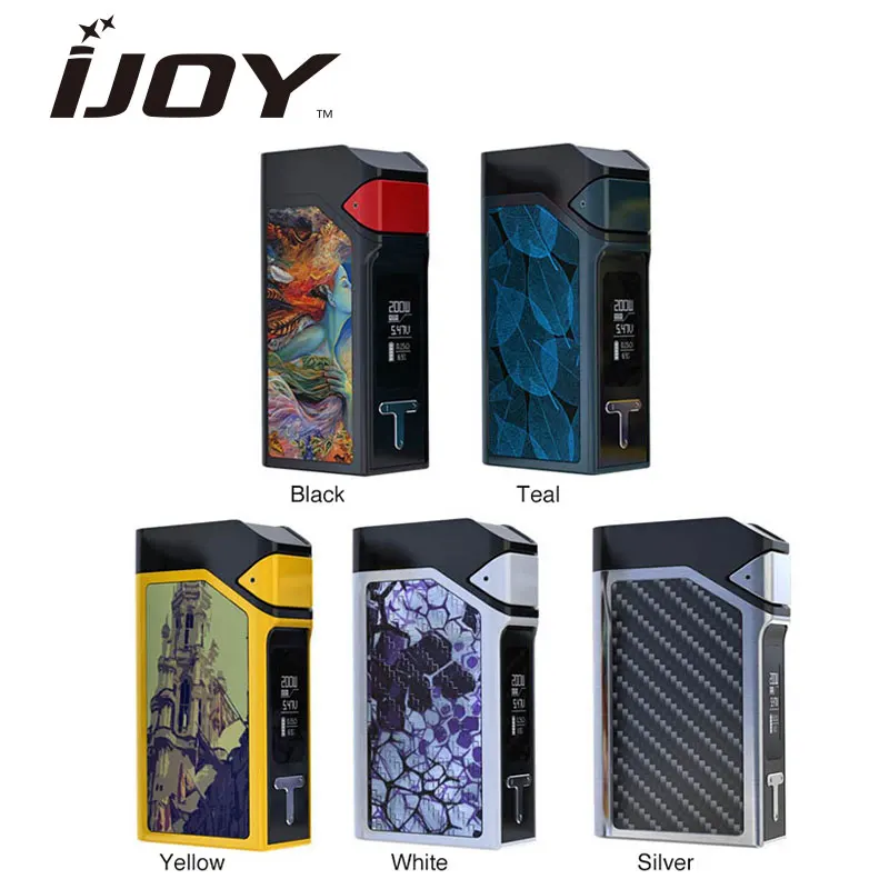 100% оригинал 200 Вт IJOY SOLO PRO mod 5 цветов поле mod для электронной сигареты ni/ti/ss контроль температуры без Батарея