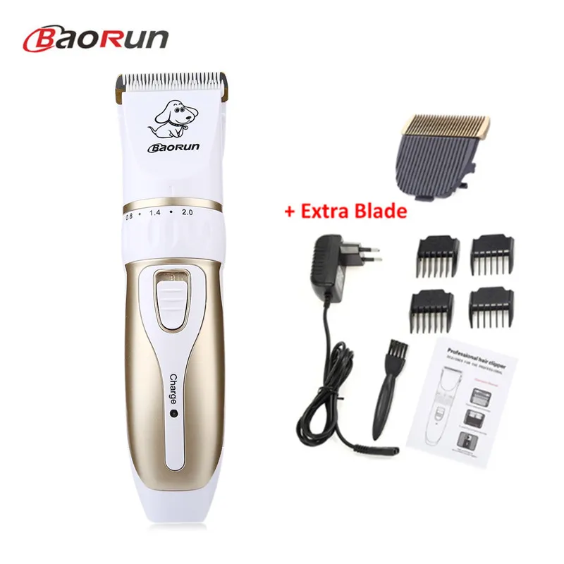 

Baorun P3 Electric Dog Hair Trimmer Pet Grooming Clippers Scissor Dog Hair Trimmer Scissors Cutters 110-240V AC