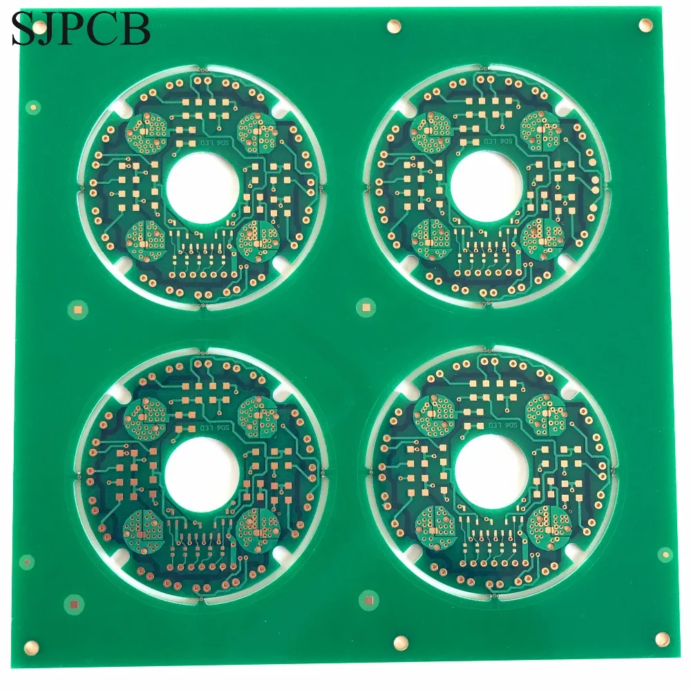 

SJPCB ENIG Board Panel by Stamp Holes Connection No Buried or Blind Vias Beautiful Finished PWB