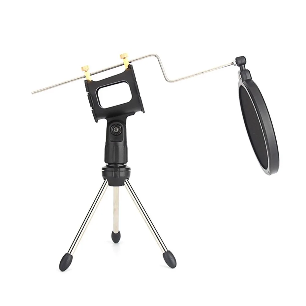 Computer Microphone Microphone Tripod Stand Foldable Desktop Microphone