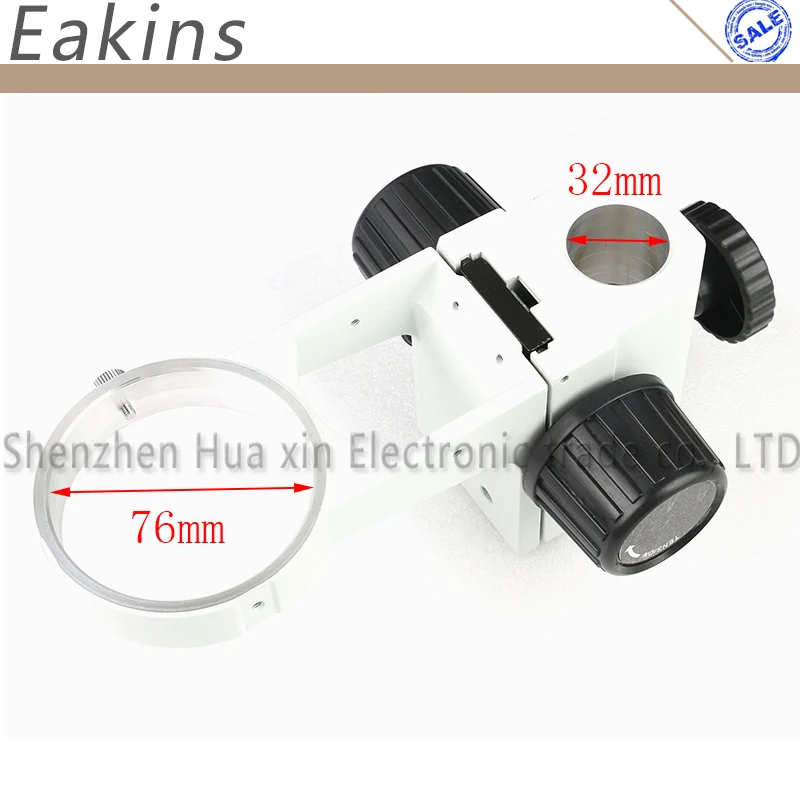 Günstig Stereo Mikroskop A1 Einstellung Fokus Arm 76MM Durchmesser Mikroskop Kopf Halter Ring Arbor Stehen Halterung