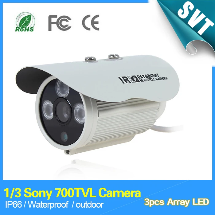 1/3 Sony 700TVL 960 h 3 шт. Массив ИК-светодиодов Открытый внутренний водонепроницаемый безопасности видеонаблюдения Камера с кронштейном sk-099