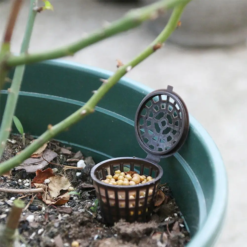 10 шт садовая пластиковая коробка для удобрений с крышкой чехол для орхидеи удобрение для бонсай устройство для посева садовый инструмент для садоводства пластиковая чашка