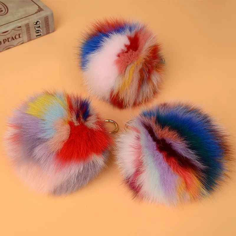 Fox pompom charm multicolor (5)