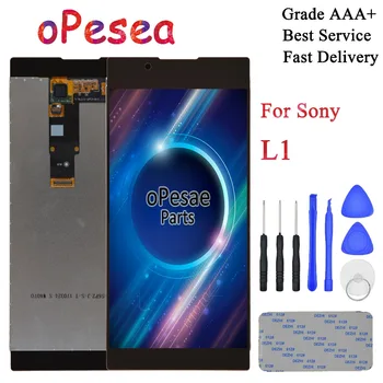 

oPesea For Sony Xperia L1 G3311 G3312 G3313 G3315 LCD Display Panel Touch Screen Digitizer Glass Assembly With Frame Replacement