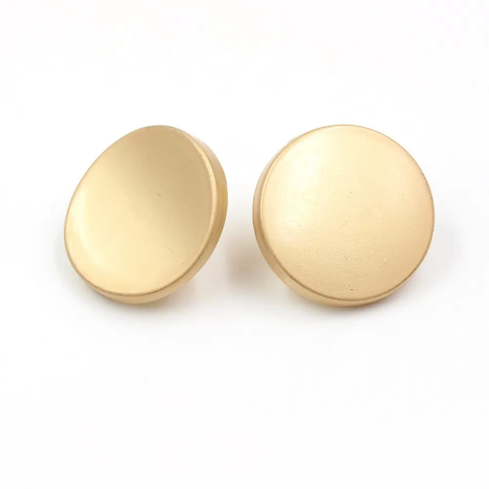 25mm smooth Shakin metal button gold sweater coat decoration buttons accessories DIY 10Pcs/Lot JS-0021 5