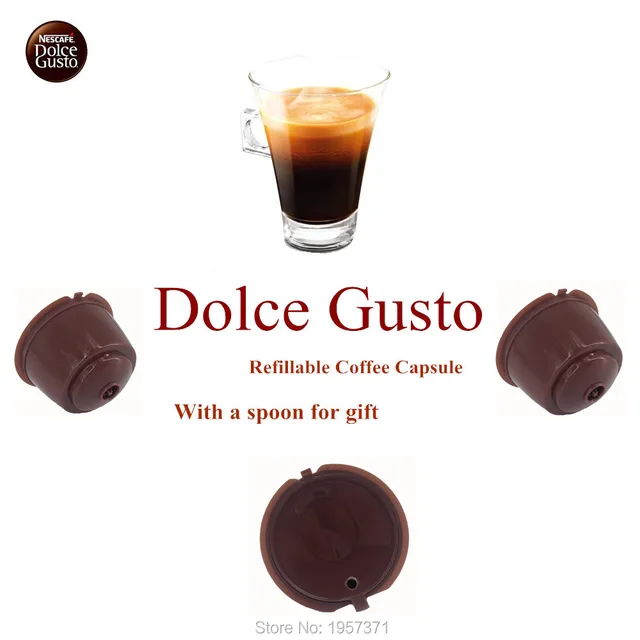 Best Offers 3pcs/pack Refillable Dolce Gusto coffee Capsule nescafe dolce gusto reusable capsule dolce gusto capsules dolce gusto refill