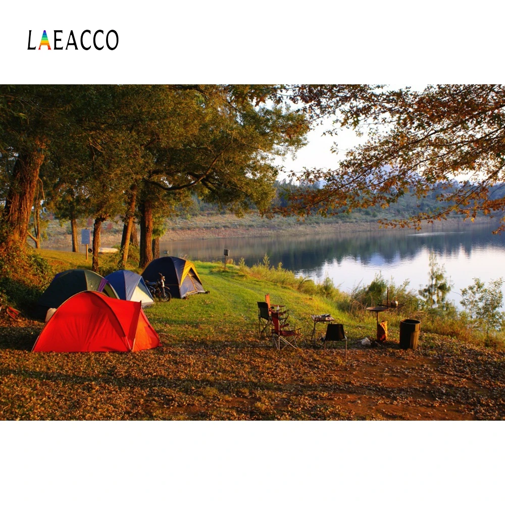 

Laeacco Natural Scene Tend Outside Camping Baby Children Portrait Photography Backgrounds Photographic Backdrop For Photo Studio