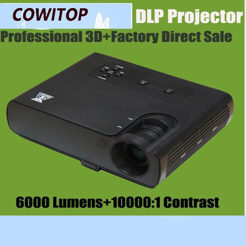

Short Throw DLP Projector 6000 ANSI Lumens Best for Education, Business Presentation, Home Entertainment Full HD Projector
