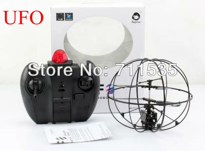 Hover UFO 777 286 Infrared Remote Control Flying Ball 3Ch Gyro RC Mini