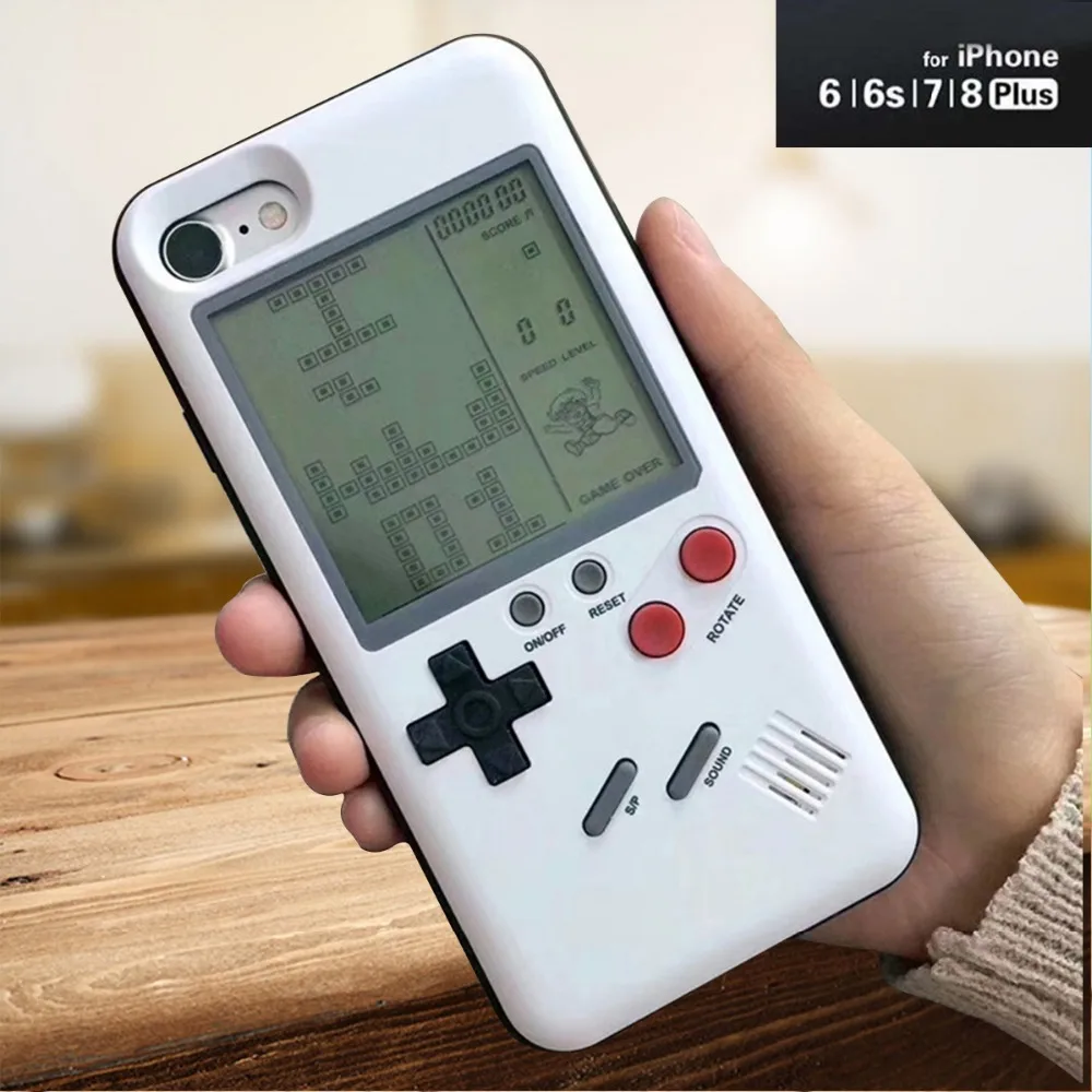 Чехлы Tetris для iPhone X 6plus 6s 7 7plus 8 8plus Play Blokus чехол игровой консоли защитный в