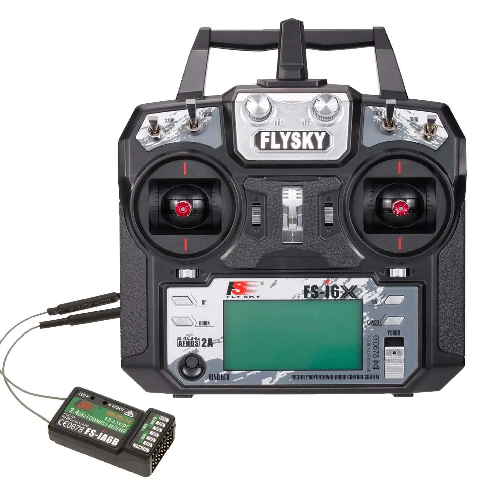 Flysky FS-TM10 6CH 2.4GHz AFHDS 2A RC Transmitter with FS-iA6B Receiver ...