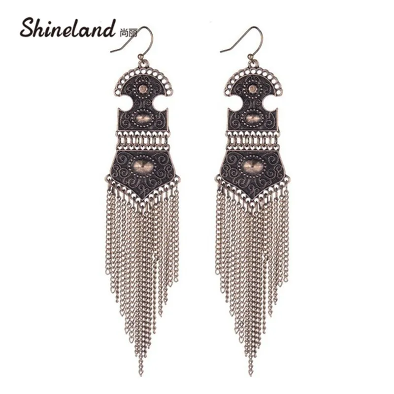 

Summer Style 2020 New Arrival Women Bohemian Tassel Earrings Statement Drop Earrings Fashion Jewelry For Women