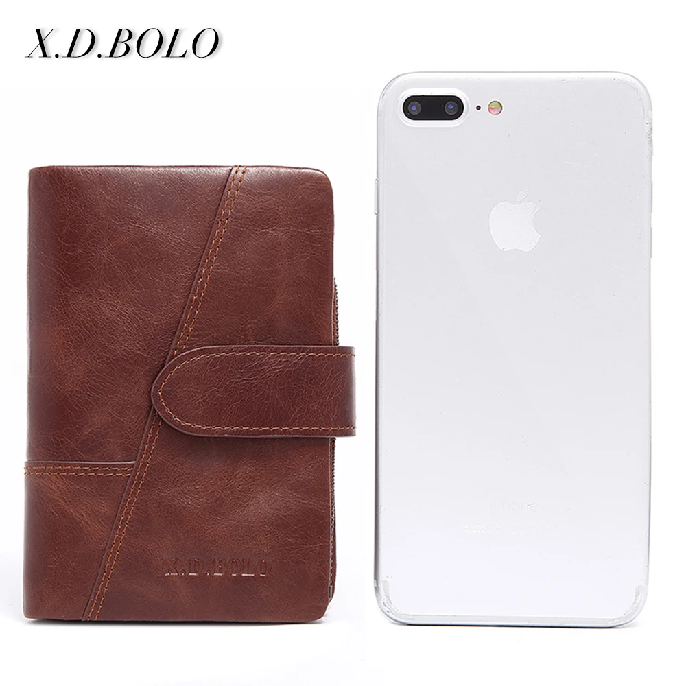 

X.D.BOLO 2018 Leather Men Wallets High Quality Men Purse Wallet Male Clutch Business Wallet Coin