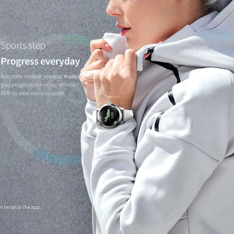 IP68 Водонепроницаемые Смарт-часы для женщин Прекрасный браслет монитор сердечного ритма мониторинг сна умные часы для IOS Android samsung часы