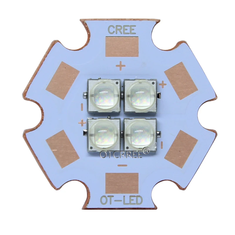 Cree XPG3 XP-G3 3V 6V 12V4Chips 10W-24W High Power LED Emitter Cool White / Warm White / Neutral White Colors on 20mm Copper PCB
